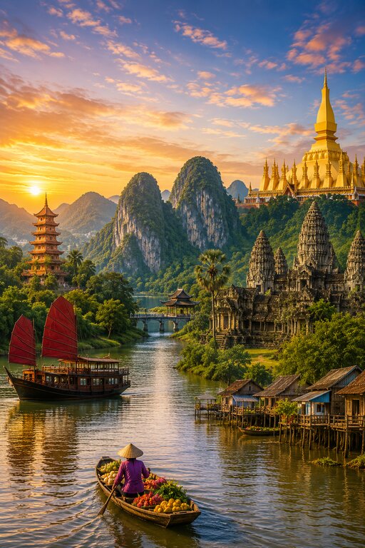 Vietnam-Cambodia-Laos